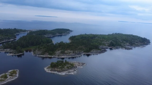 Journey through Karelia. Chapter 1: Ladoga Skerries. Part 3 - My, Skerries, Ladoga, Lake, Alloy, Kayak, Australian shepherd, Island, Hike, Longpost