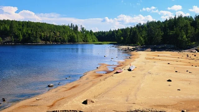 Journey through Karelia. Chapter 1: Ladoga Skerries. Part 3 - My, Skerries, Ladoga, Lake, Alloy, Kayak, Australian shepherd, Island, Hike, Longpost