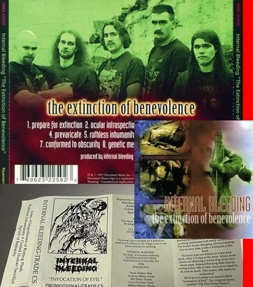 История Death Metal. Американский дивизион. Internal Bleeding — 1997 - The Extinction Of Benevolence - Pavement Music - Моё, Metal, Рецензия, Death Metal, Видео, YouTube, Короткие видео, Длиннопост