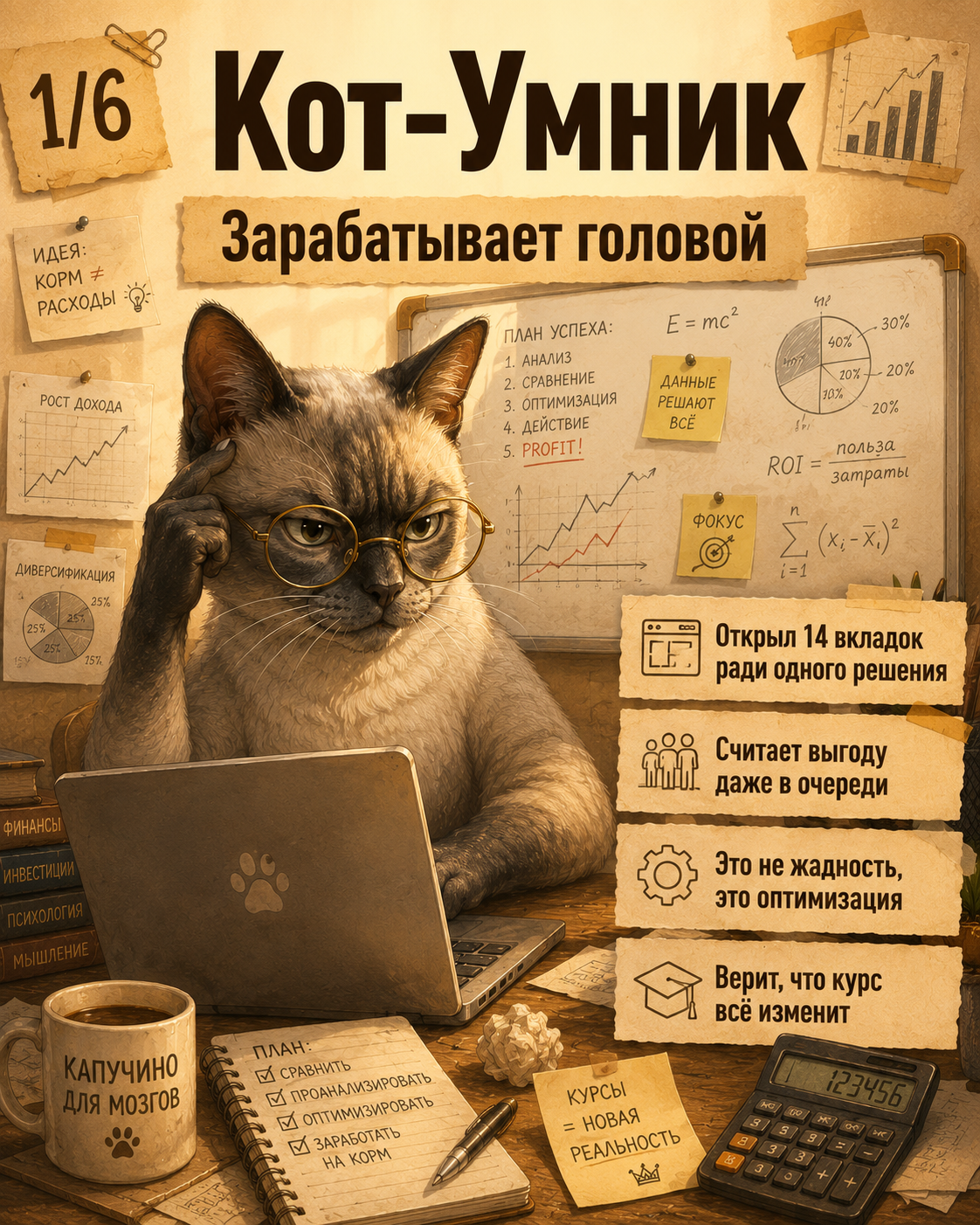 What kind of cat are you today? There are 6 ways to earn food—and it seems you've already found your cat. - cat, Memes, Carousel, A life, Thoughts, Absurd