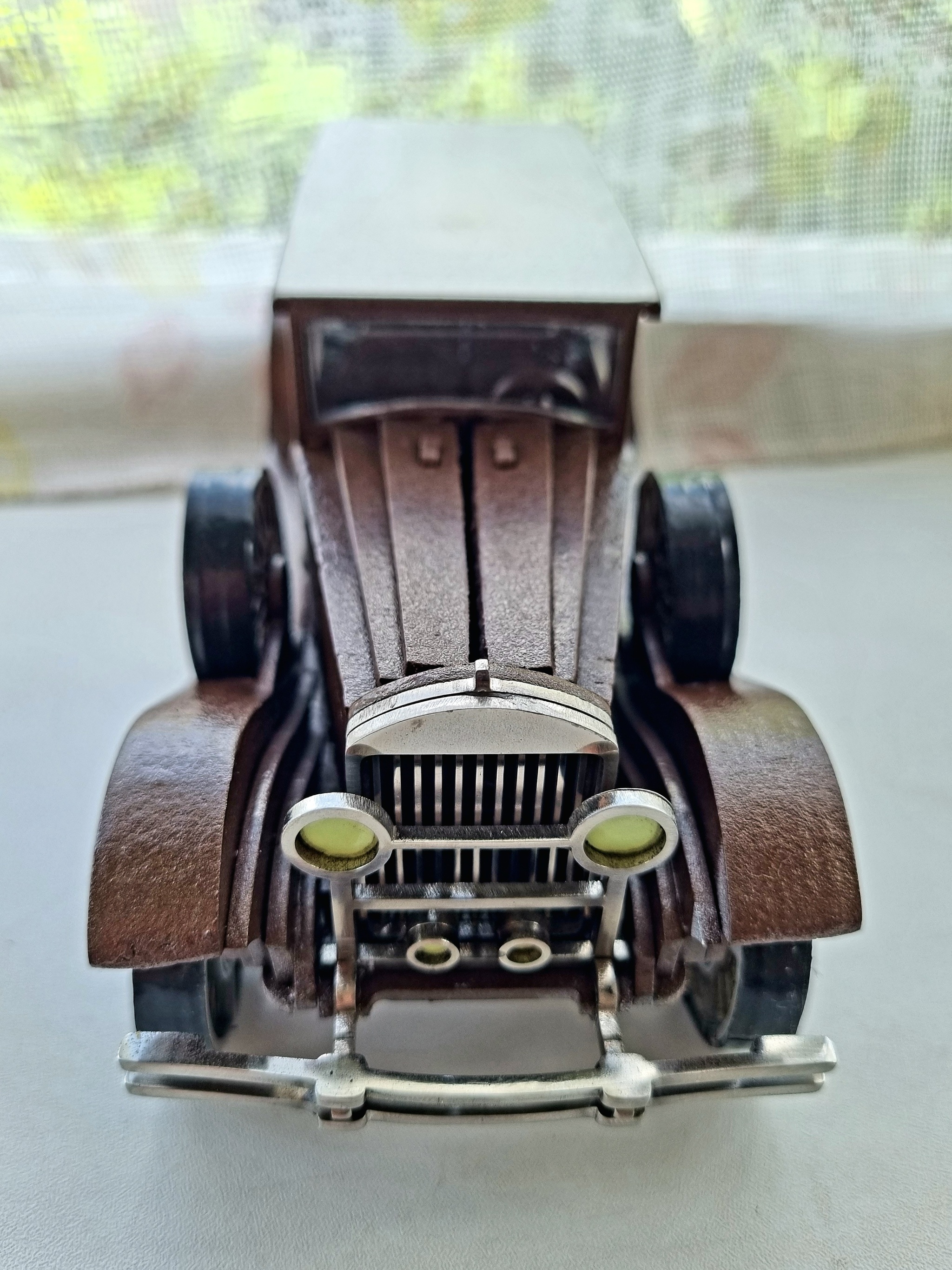 Iron model of the Cadillac 341, 2mm steel 3D puzzle - My, Scale model, Prefabricated model, Cadillac, Handmade, Auto, Car, Fashion model, Toys, Collection, Longpost, 3D, 3D modeling, 3D puzzles, Puzzle