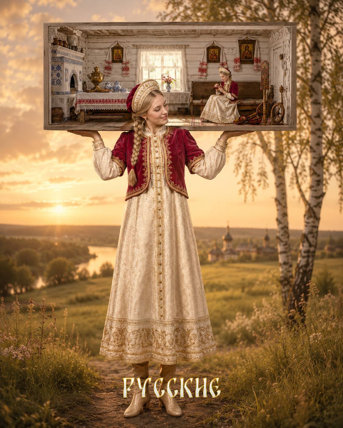 This is a trip around Russia without suitcases and tickets. - Neural Network Content, Artificial Intelligence, Neural network art, Russia, People, The culture, Traditions, Longpost