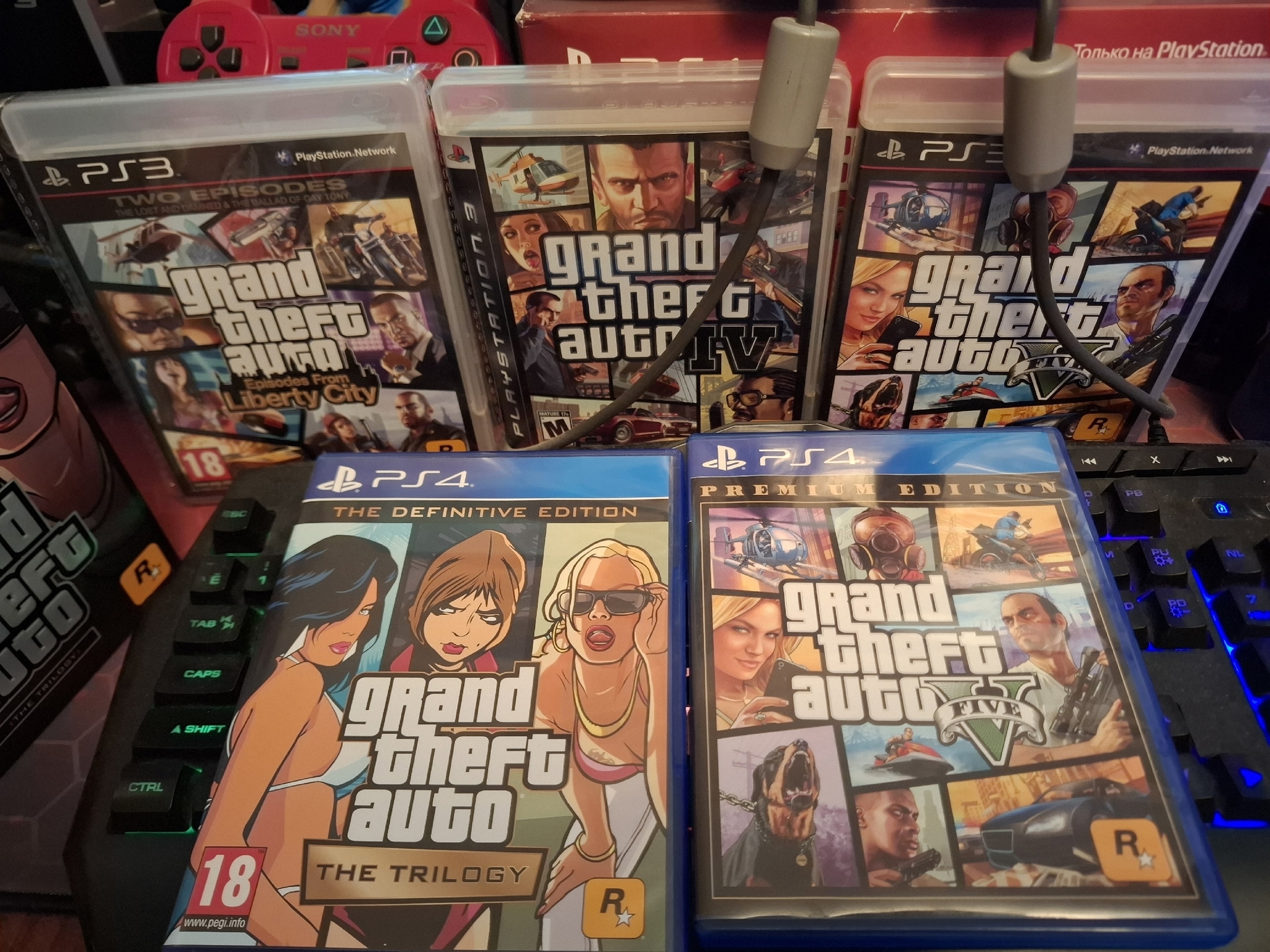 My small addition to my GTA works) - Collecting, Computer games, Collector, Video game, Nostalgia, Collection, Old school, Playstation, Consoles, Game console, Playstation 2, Playstation 3, Sony PSP, Gta, Gta 5, GTA: San Andreas, Gta vice city, Gta iv, Gta 6, Longpost