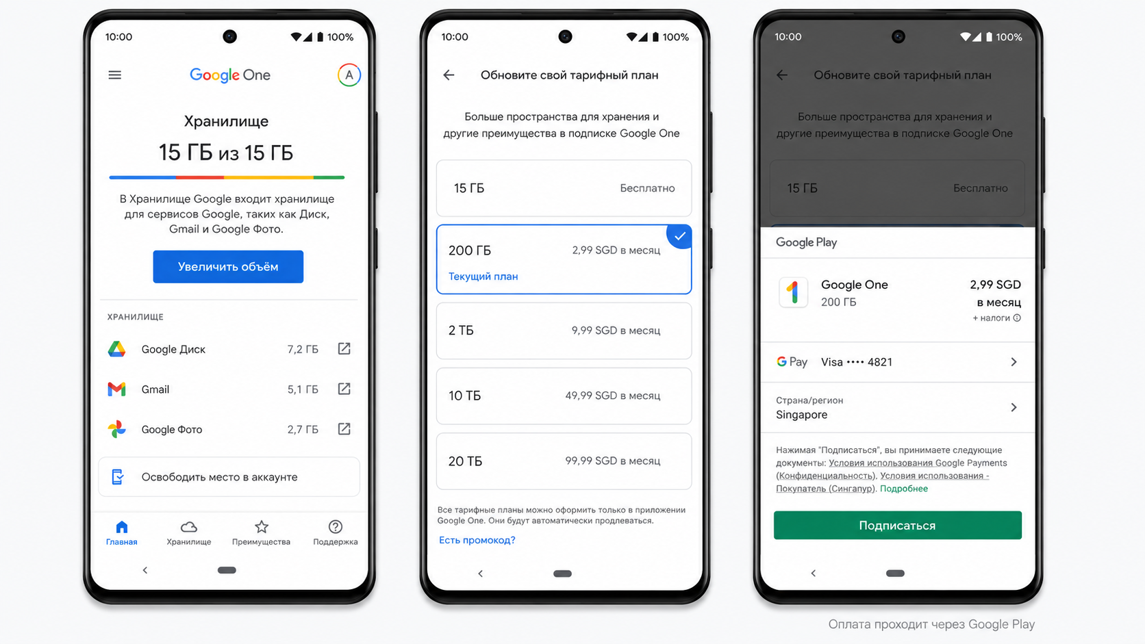 How to pay for Google services from Russia in 2026: Storage, Drive, Photos, and Gemini - Series How to pay for subscriptions, Appendix, Instructions, Apple, Bank card, Program, Service, Google, Google play, Google chrome, Company Blogs, Longpost, , Blog