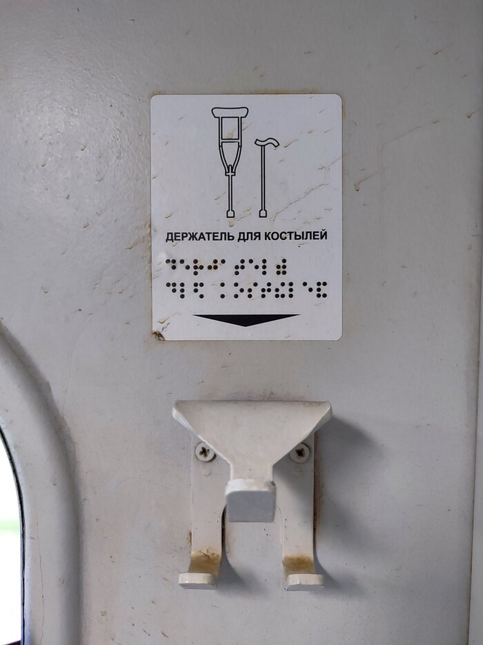 Держатель для костылей