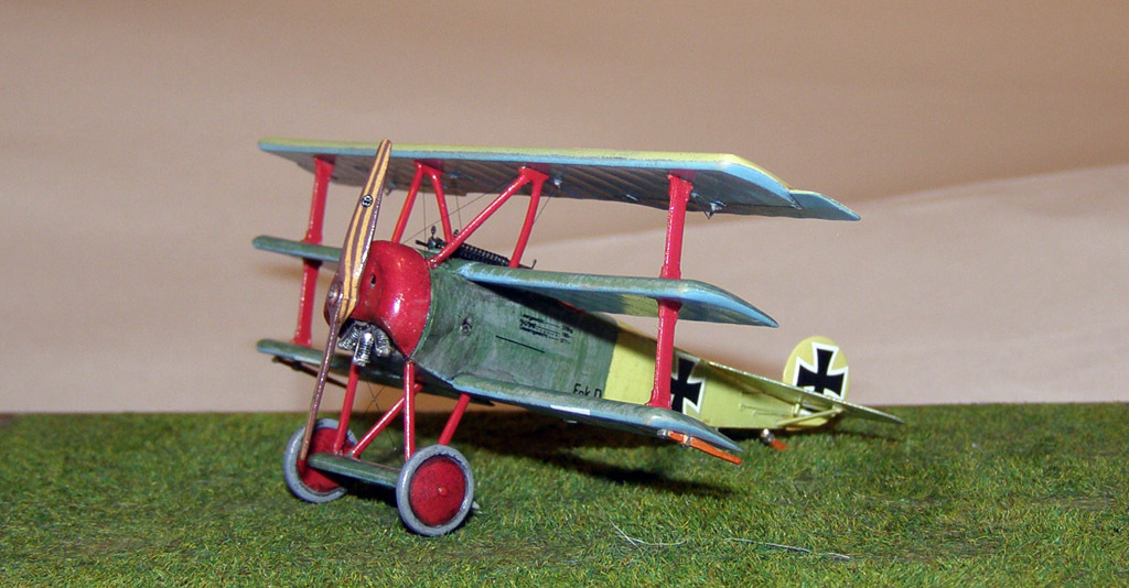Fokker Dr.I Yellow Baron - My, Stand modeling, Aviation, Military aviation, Scale model, Fighter, Aircraft modeling, Longpost