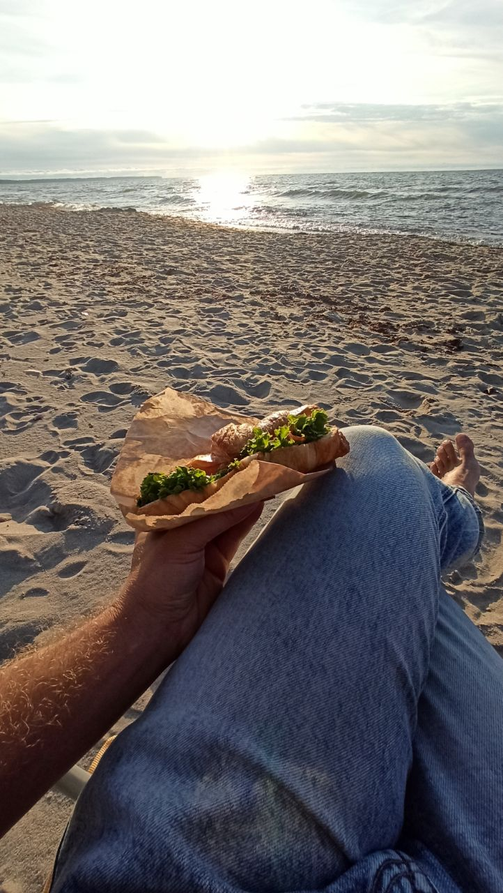 Let's end the work week right - My, A life, Sea, Evening, Beach, Kaliningrad region, Kaliningrad, Zelenogradsk, Cities of Russia, Relaxation, Recovery, Baltic Sea, Road, Fork, Russia, Pine, Sand, Longpost