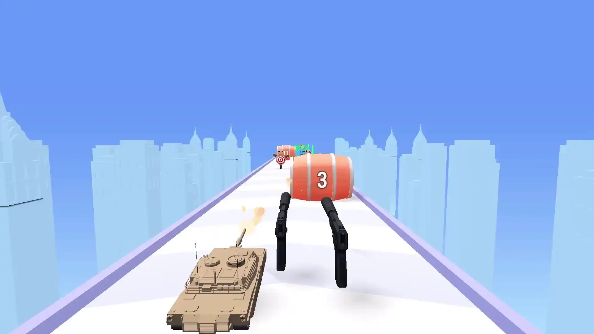 Беги и стреляй! Пройди путь до конца, прокачай оружие и побей рекорд! (видео 1)
