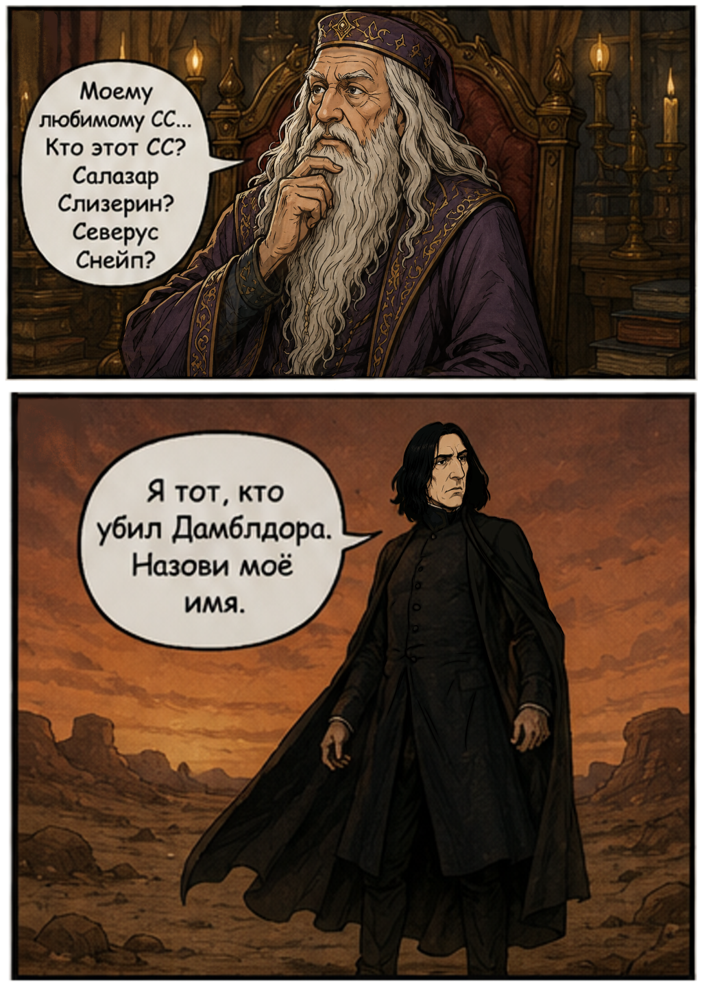 In all the magic - Neural Network Content, Humor, Comics, Harry Potter, Breaking Bad, Neural network art, Mat, Longpost