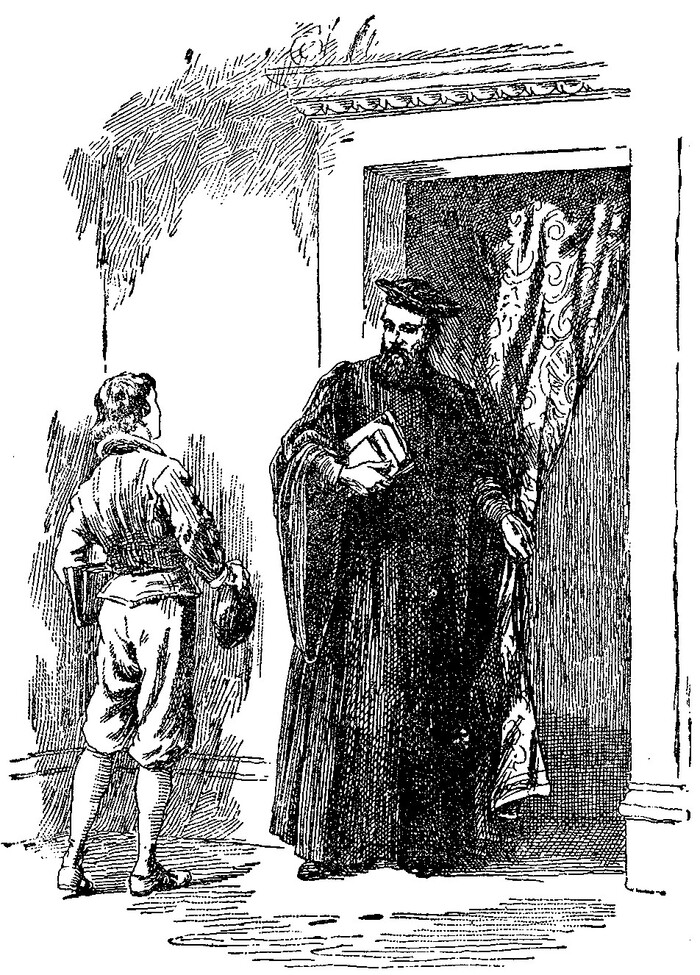 Галилей и Остилио Риччи. Иллюстрация из книги «Story Lives of Great Scientists». 1918 год