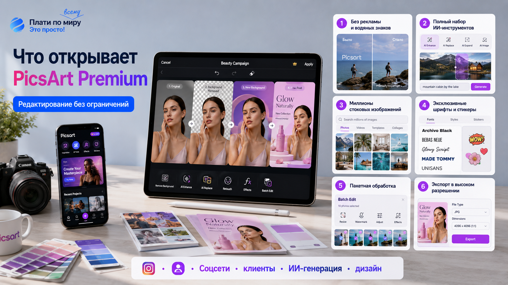How to pay for PicsArt in Russia in 2026: with your card in minutes - Series How to pay for subscriptions, Bank card, Appendix, Instructions, iPhone, Picsart, Longpost, Service, Company Blogs, 