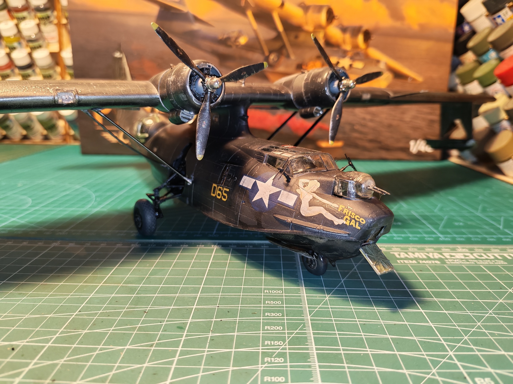 PBY-5A Catalina 1/48  Eduard - My, Stand modeling, Scale model, Modeling, The Second World War, Longpost