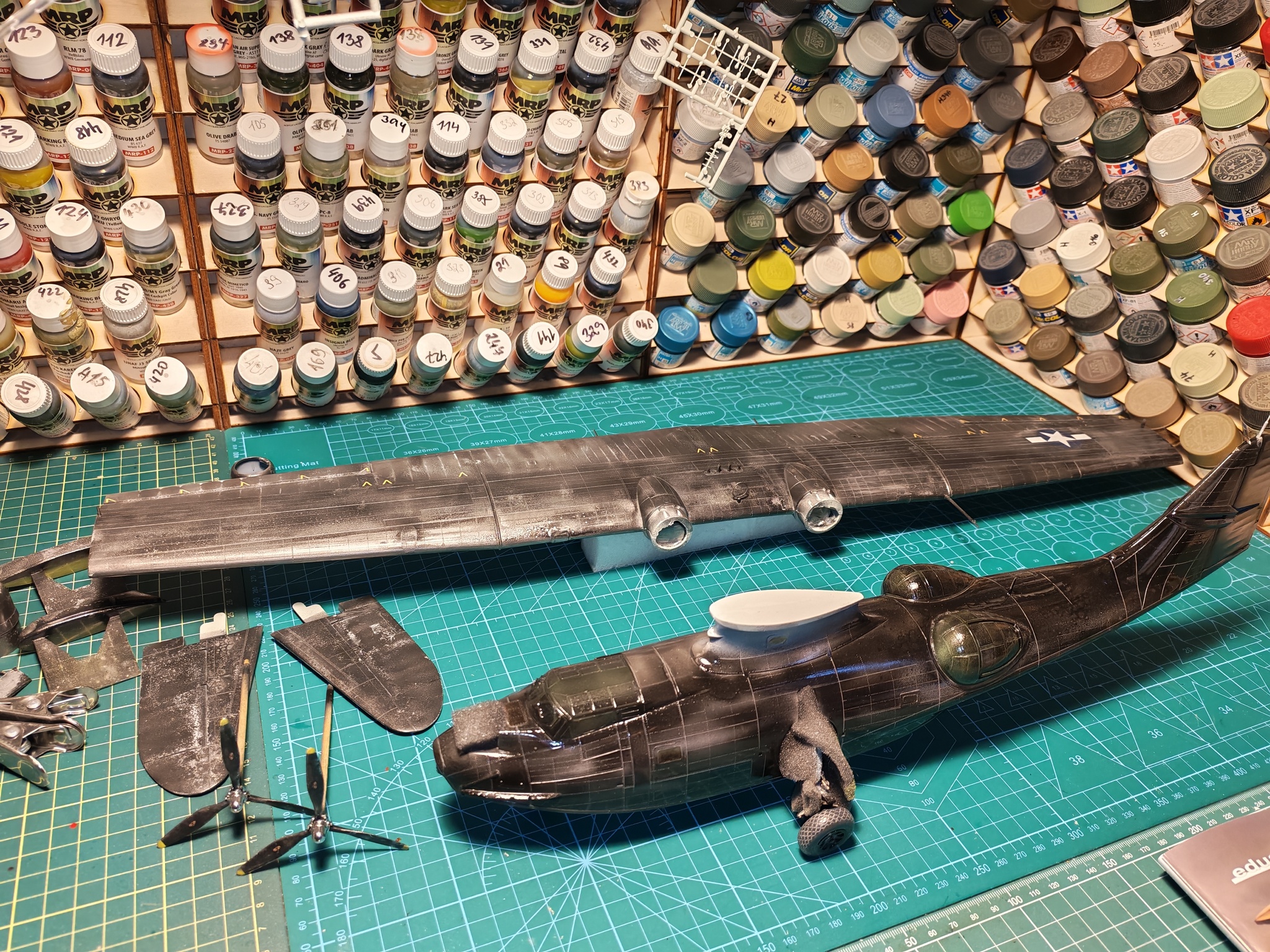 PBY-5A Catalina 1/48  Eduard - My, Stand modeling, Scale model, Modeling, The Second World War, Longpost