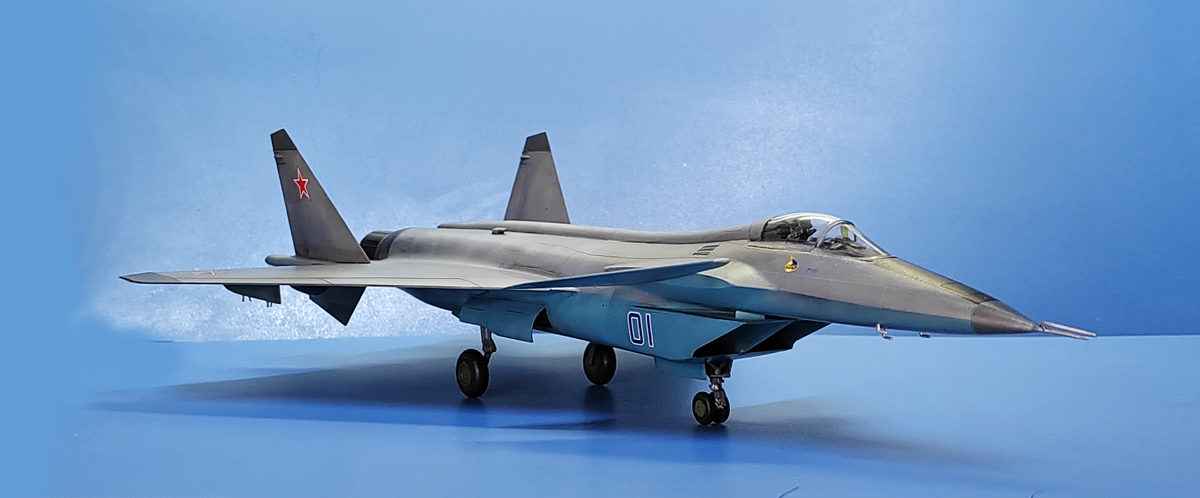 MiG 1.44 MFI - My, Fighter, Aviation, Military aviation, Aircraft modeling, Stand modeling, Scale model, Longpost