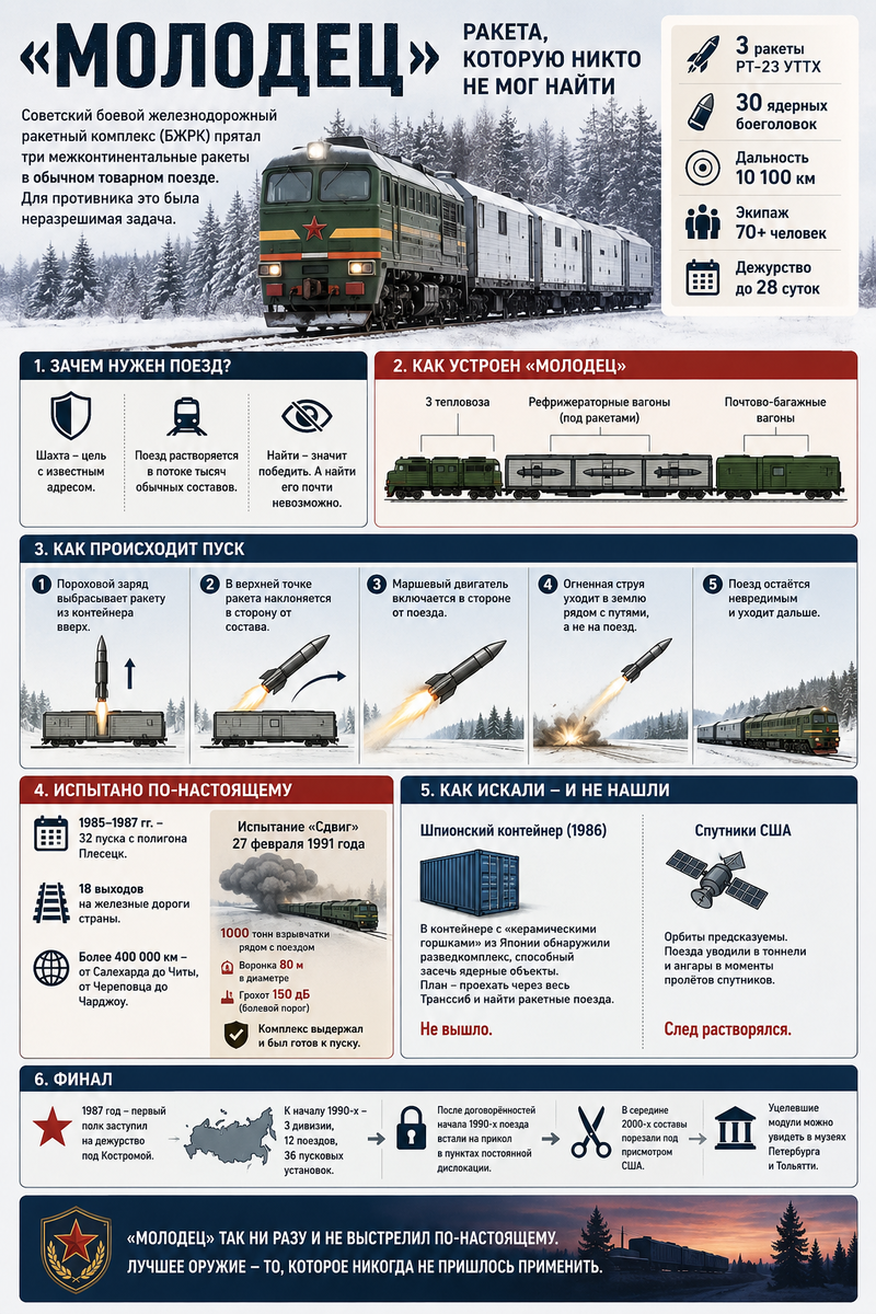 A Soviet nuclear ghost train. Inside were nuclear missiles. - A train, Railway, Nuclear weapon, Made in USSR, the USSR, Military establishment, Military equipment, Armament, Zen, Yandex Zen, Yandex Zen (link), Longpost
