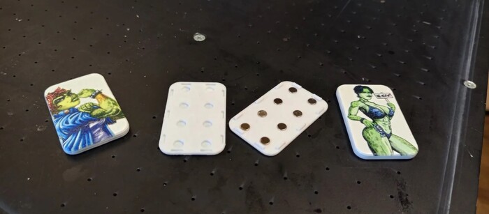 3Д-печать PETG, магниты, УФ-печать полноцвет. Моделька сборно-разборная.