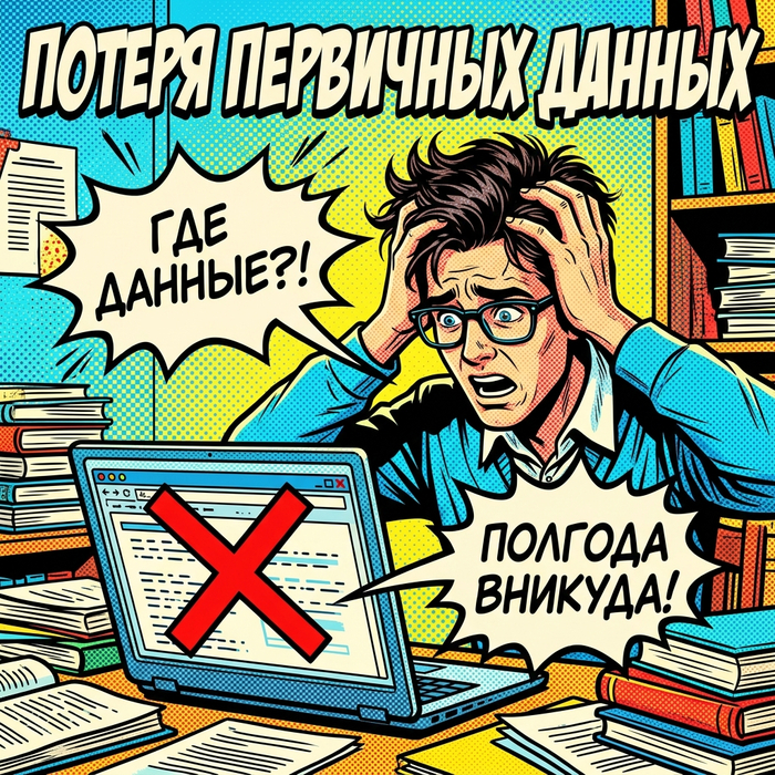 Аспирант потерял полгода, потому что никто не сохранил первичные данные