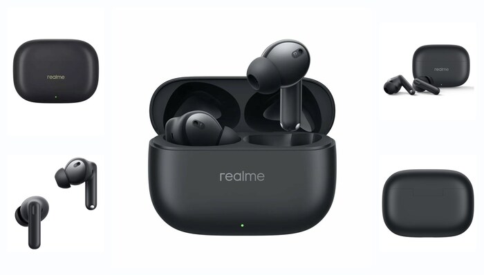 Наушники беспроводные realme Buds T310 Bluetooth 5.4, чёрные, влагозащита