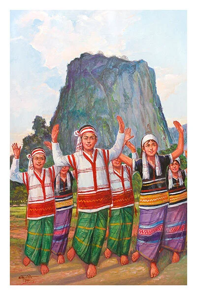 Kachin and Shan States in the works of Burmese artist San Hlaing - Art, Art criticism, Painting, Longpost