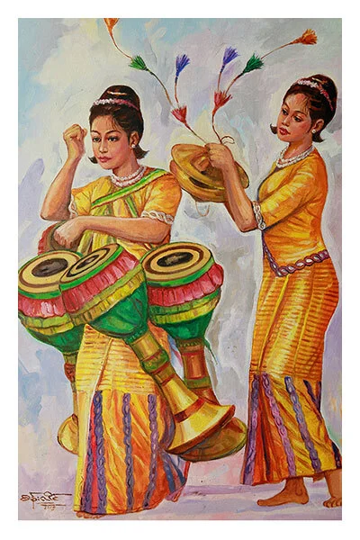Kachin and Shan States in the works of Burmese artist San Hlaing - Art, Art criticism, Painting, Longpost