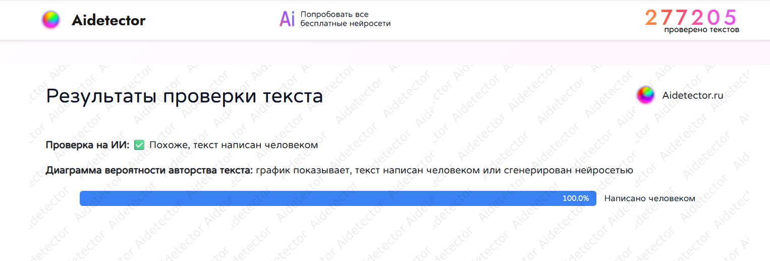 One detector found 92% AI in my final qualification. Another found 100% human. - My, Artificial Intelligence, Neural Networks, SEO, Copywriting, Education, Experiment, Thesis, Longpost, 