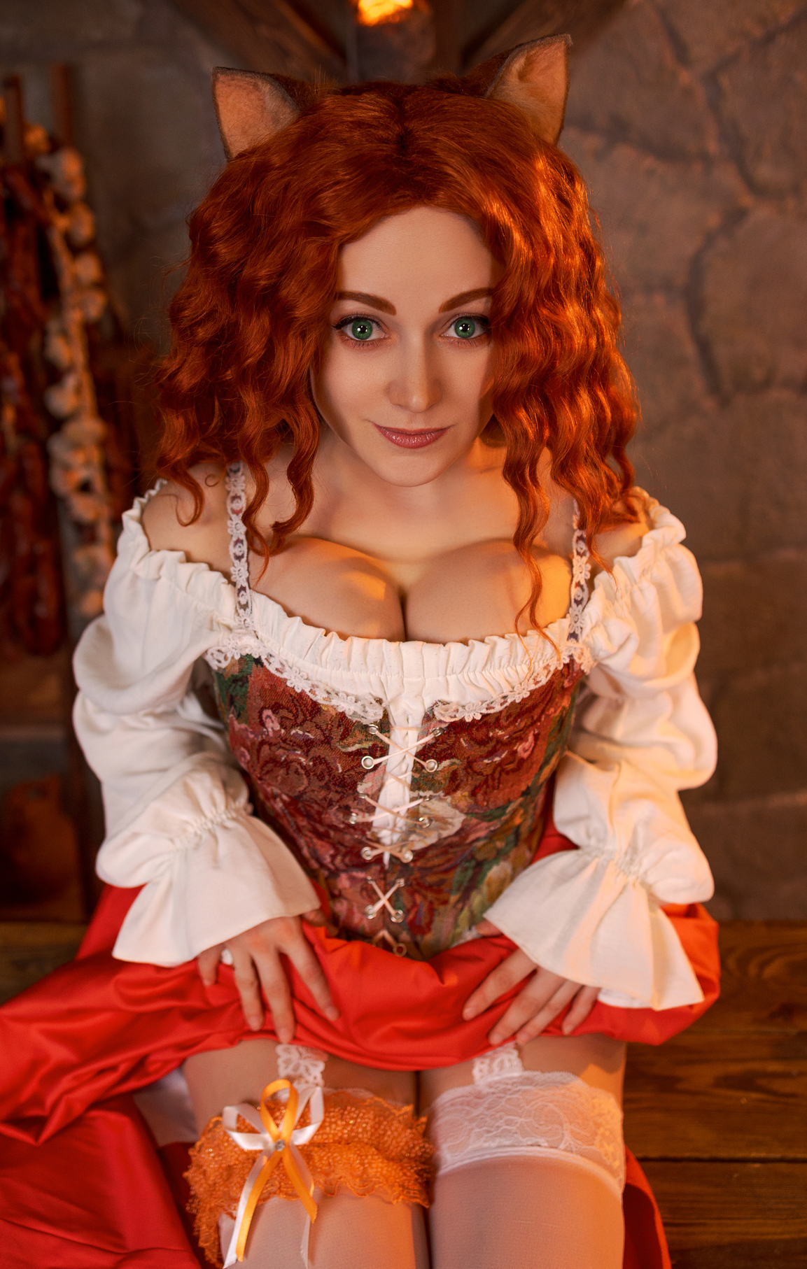 Cosplay of Trisha the cat from the Chronicles of Echo book series by Max Fry. - My, Cosplay, Neko, PHOTOSESSION, Friday tag is mine, Redheads, The photo, Max Fry, Longpost