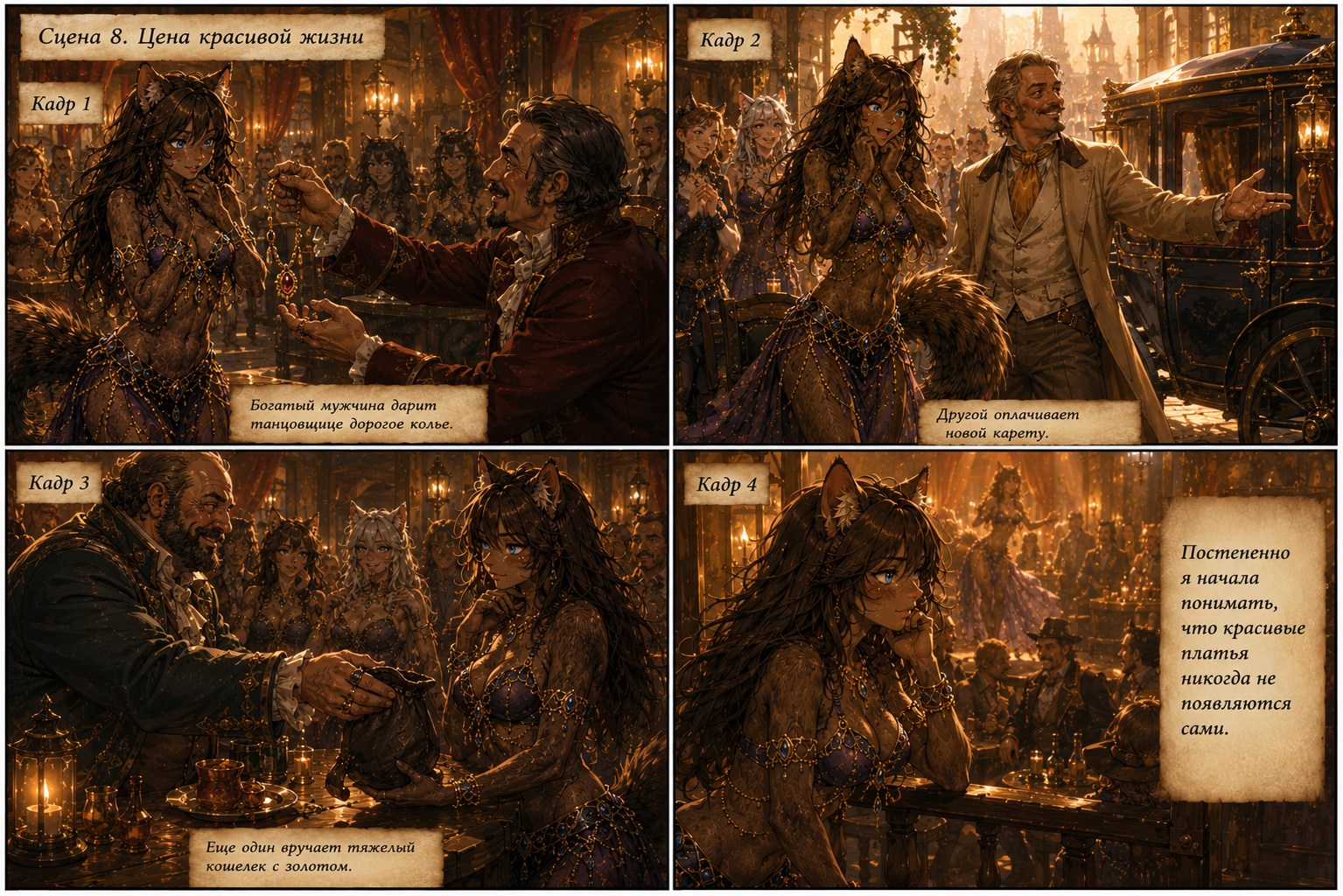 Aerys, Part 2 of 3 - Jacktown - Series Jacktown, Neural Network Content, Furry, Neural network art, Comics, Fantasy, Urban fantasy, Longpost