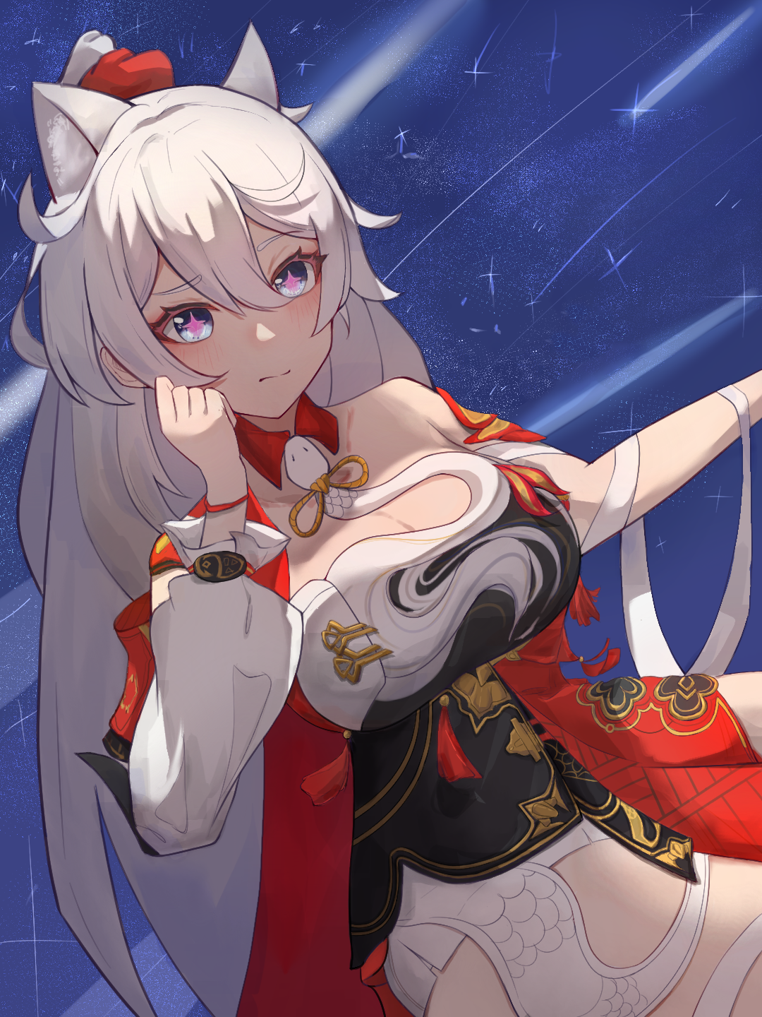Meow - Anime art, Anime, Honkai Impact, Kiana kaslana, Animal ears