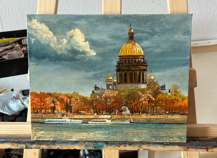 Холст, масло, кракелюр