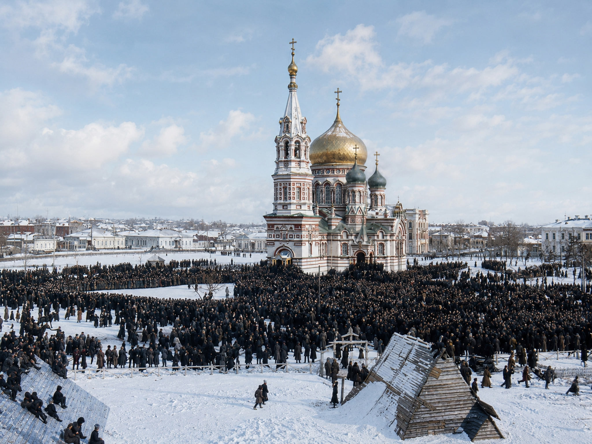 Restored vintage photographs of Omsk - Series Neural networks, My, Neural Network Content, Omsk, Town, The photo, History, Old photo, Longpost