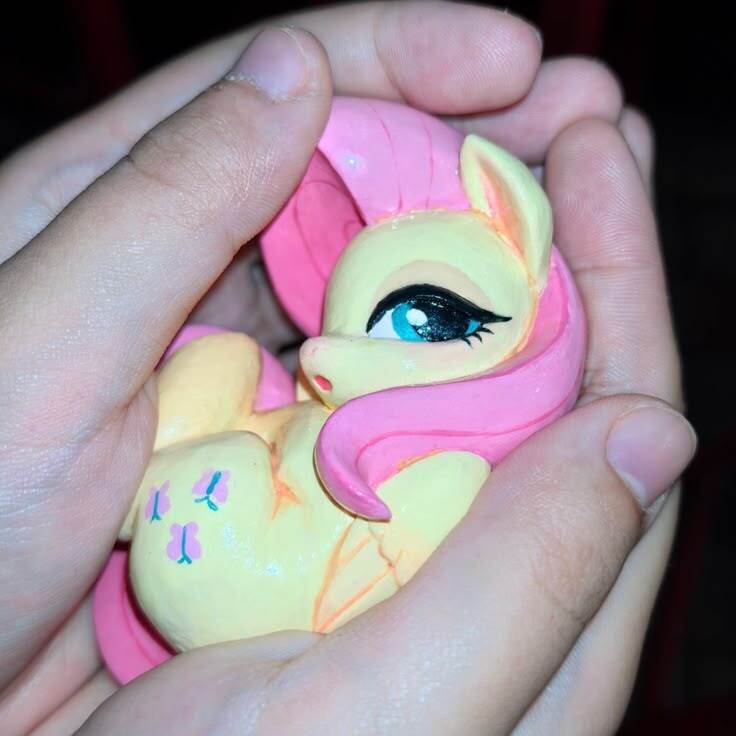 Better to have Fluttershy in your arms than Starlight in the sky - My little pony, PonyArt, Art, Fluttershy, Figurines
