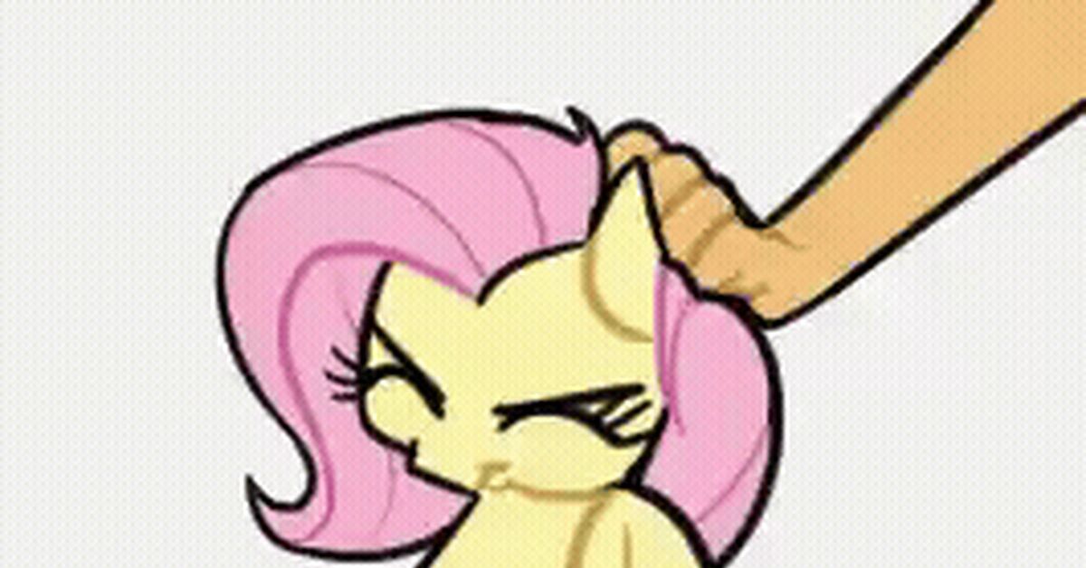 It itches - My little pony, Fluttershy, GIF