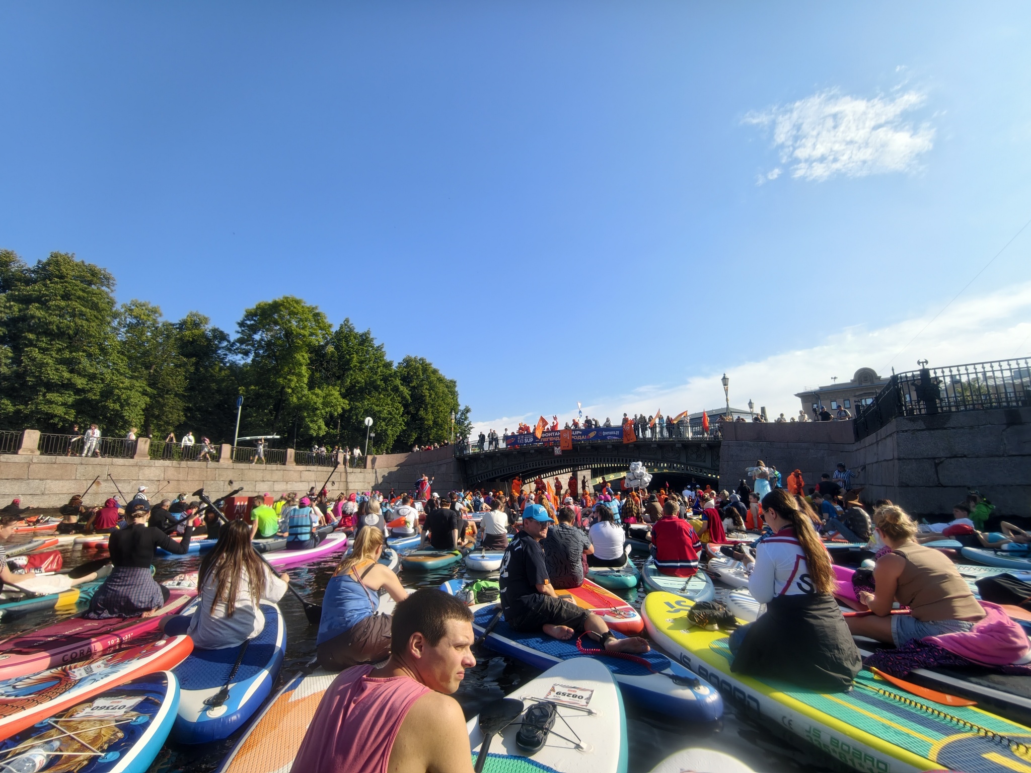 Fontanka SUP. How it was - My, Saint Petersburg, Fontanka, The festival, SUPsurfing, Paddleboard, Cosplay, Video, Vertical video, Short videos, Longpost