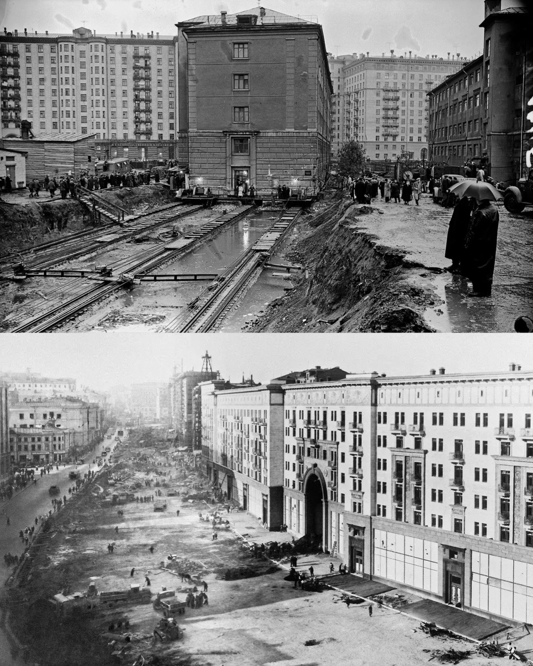 While Muscovites were sleeping, their houses... were being moved - Moscow, House, История России, Longpost