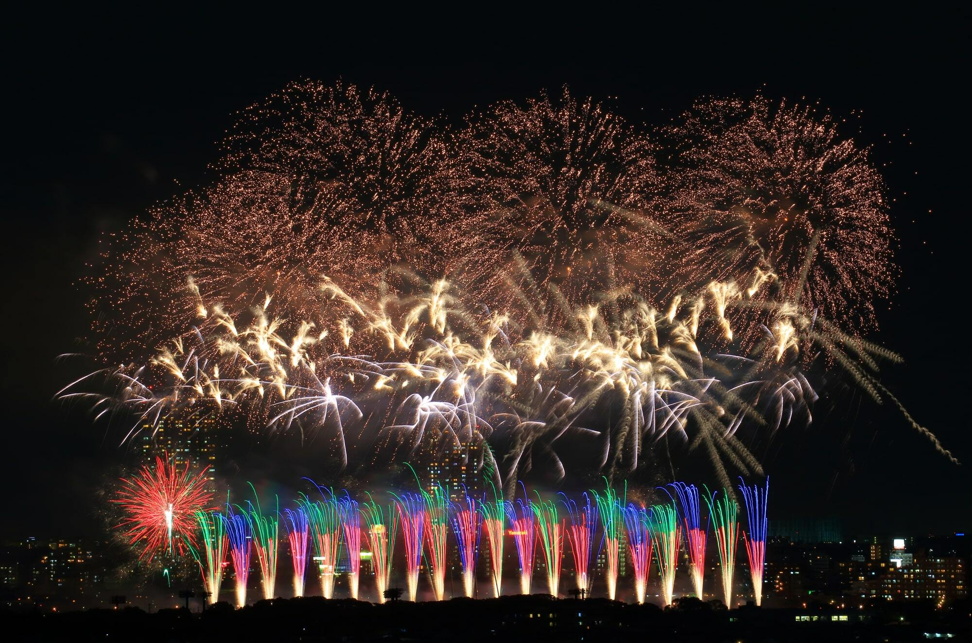 Edogawa Fireworks Festival in Tokyo - Civilization, Development, Asia, Japan, Telegram (link), Longpost