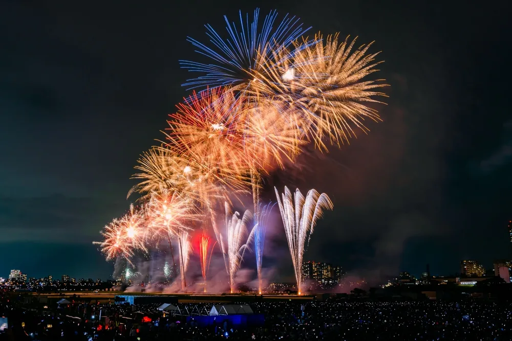 Edogawa Fireworks Festival in Tokyo - Civilization, Development, Asia, Japan, Telegram (link), Longpost