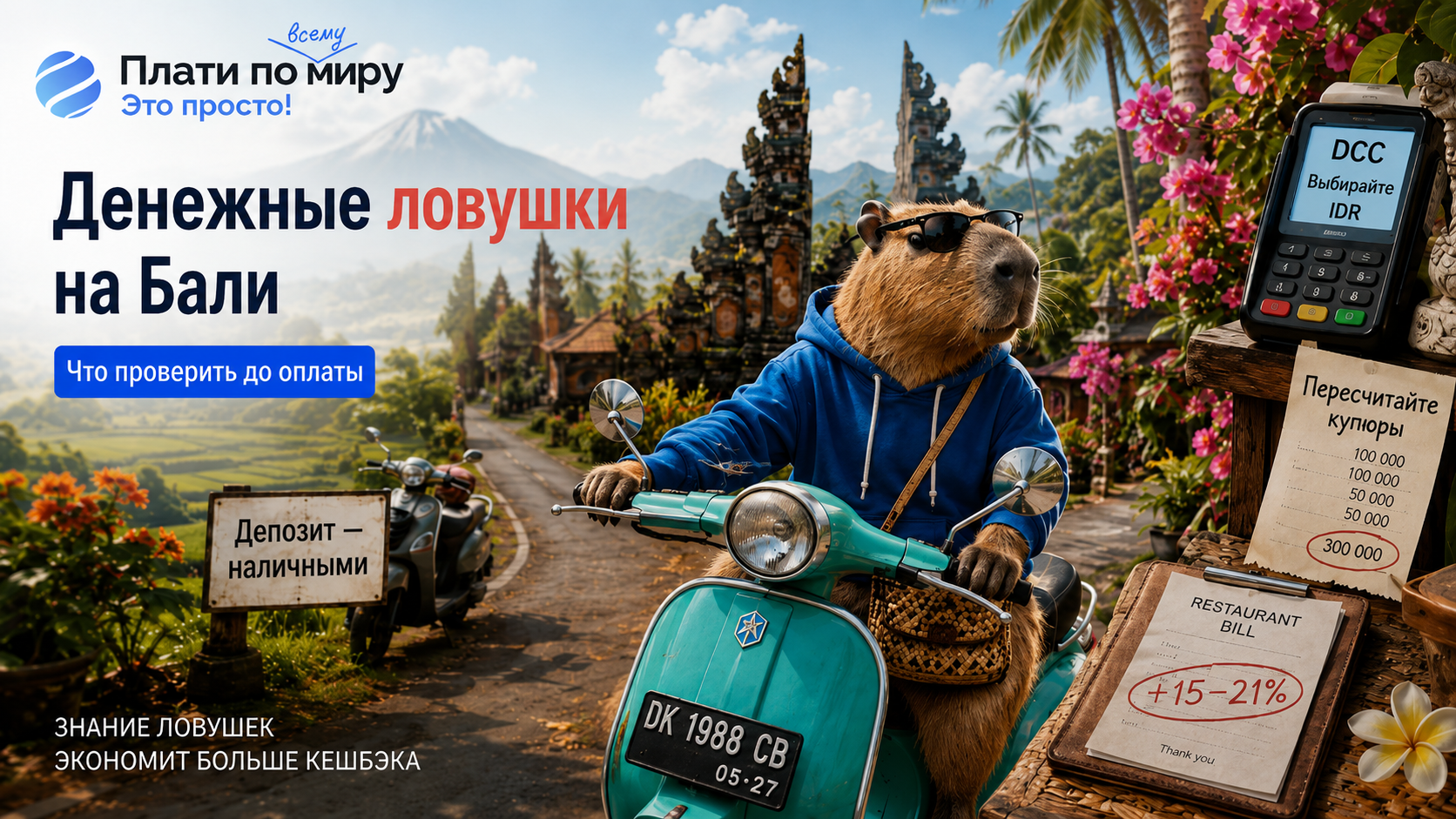 How Russians can pay in Bali in 2026: currency, prices, and which cards work - Series How to pay abroad, Bank card, Rates, Bank, Saving, Travels, Bali, Indonesia, Relaxation, Company Blogs, Longpost
