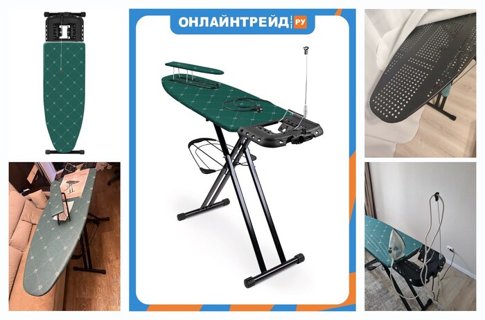 Гладильная доска Nika Ника Haushalt Sophy SF/BЕ ″Brilliant emerald″ тефлон, 123х46 см (SF/BЕ)