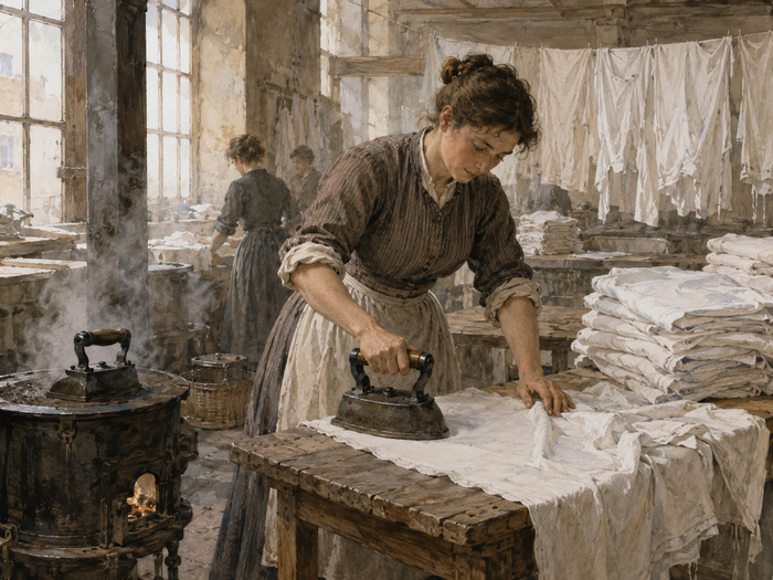 Художественная историческая реконструкция. Не является подлинной архивной фотографией.