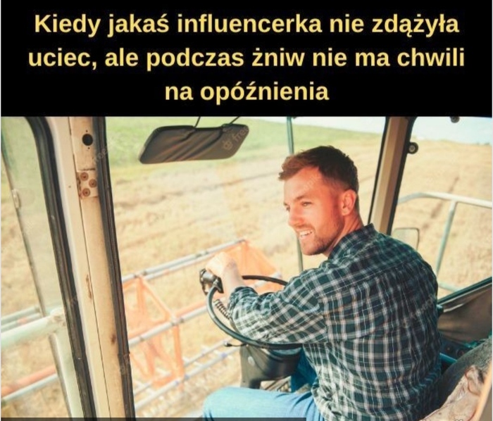 Когда блоггерша не успела убежать, но жатва не терпит опозданий. У фермеров отдельная ненависть к людям котоыре делают фотографии в их поле с пшеницей, подсолнухаиили цветущим рапсом