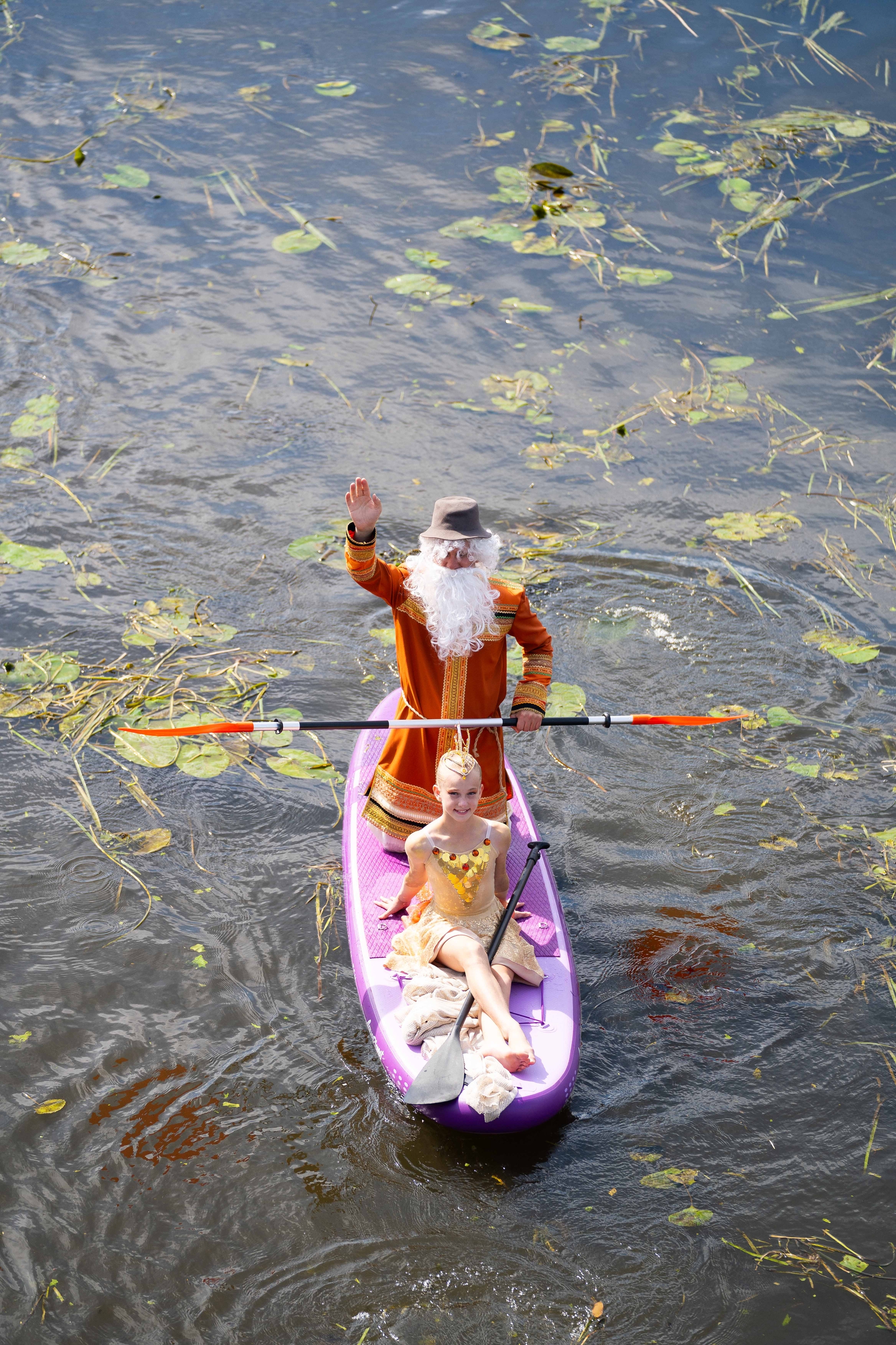 The fifth SUP carnival on the waves of Uvodi Mighty - My, Paddleboard, SUPsurfing, Carnival, Day of the city, Ivanovo, Ivanovo region, Holidays, The festival, River rafting, Girls, Sports girls, Sport, Cosplay, Costume, Longpost