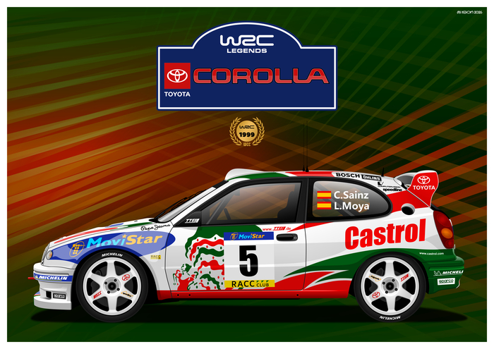 Toyota Corolla WRC Poster.