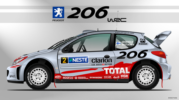 Peugeot 206 WRC.