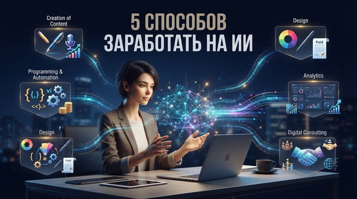 5 СПОСОБОВ «ЗАРАБОТАТЬ НА ИИ». РАЗБОР