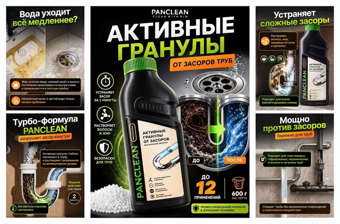 ������� �� ������ Panclean Pipe, ��� ������� ������, �����, ����, ����������, ��������� ����, ������ ����� � ����