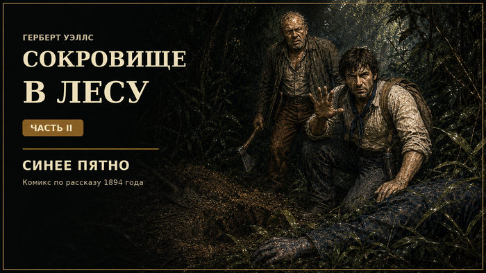 Обложка: «Сокровище в лесу». Часть 2 — «Синее пятно».