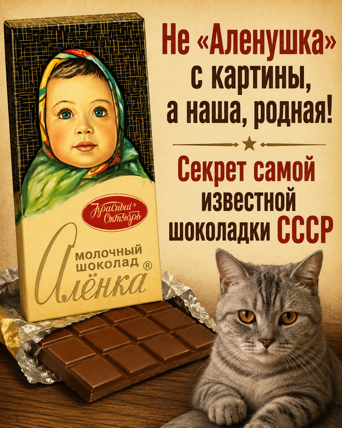 Не «Алёнушка» с картины, а наша, родная! Секрет самой известной шоколадки СССР
