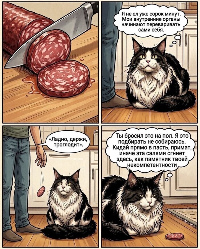 Серия комиксов про кота Батона