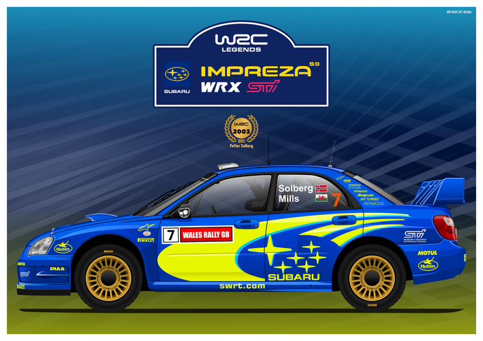 Subaru Impreza S9 WRC Poster.