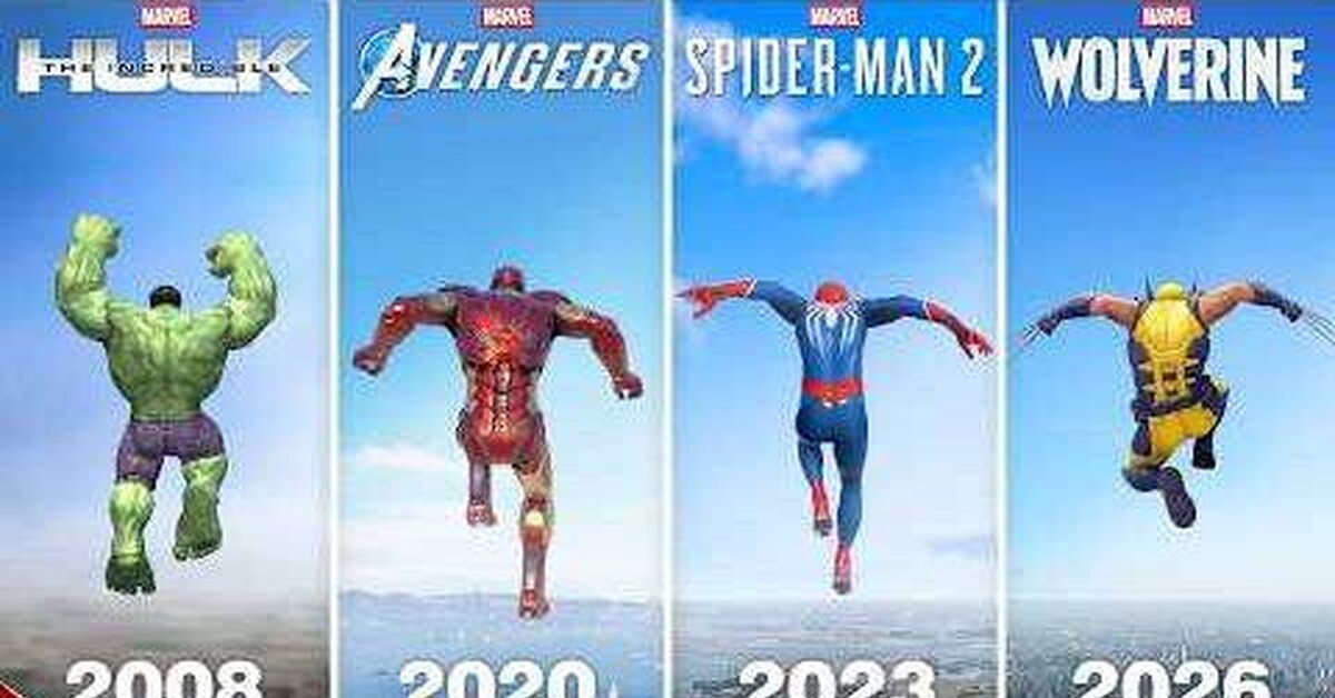 High jumps in 27 superhero games (2005–2026) - Games, Looking for a game, Spiderman, Action RPG, Action, Action, Adventures, Comparison, Stealth, Video, Rutube, Youtube
